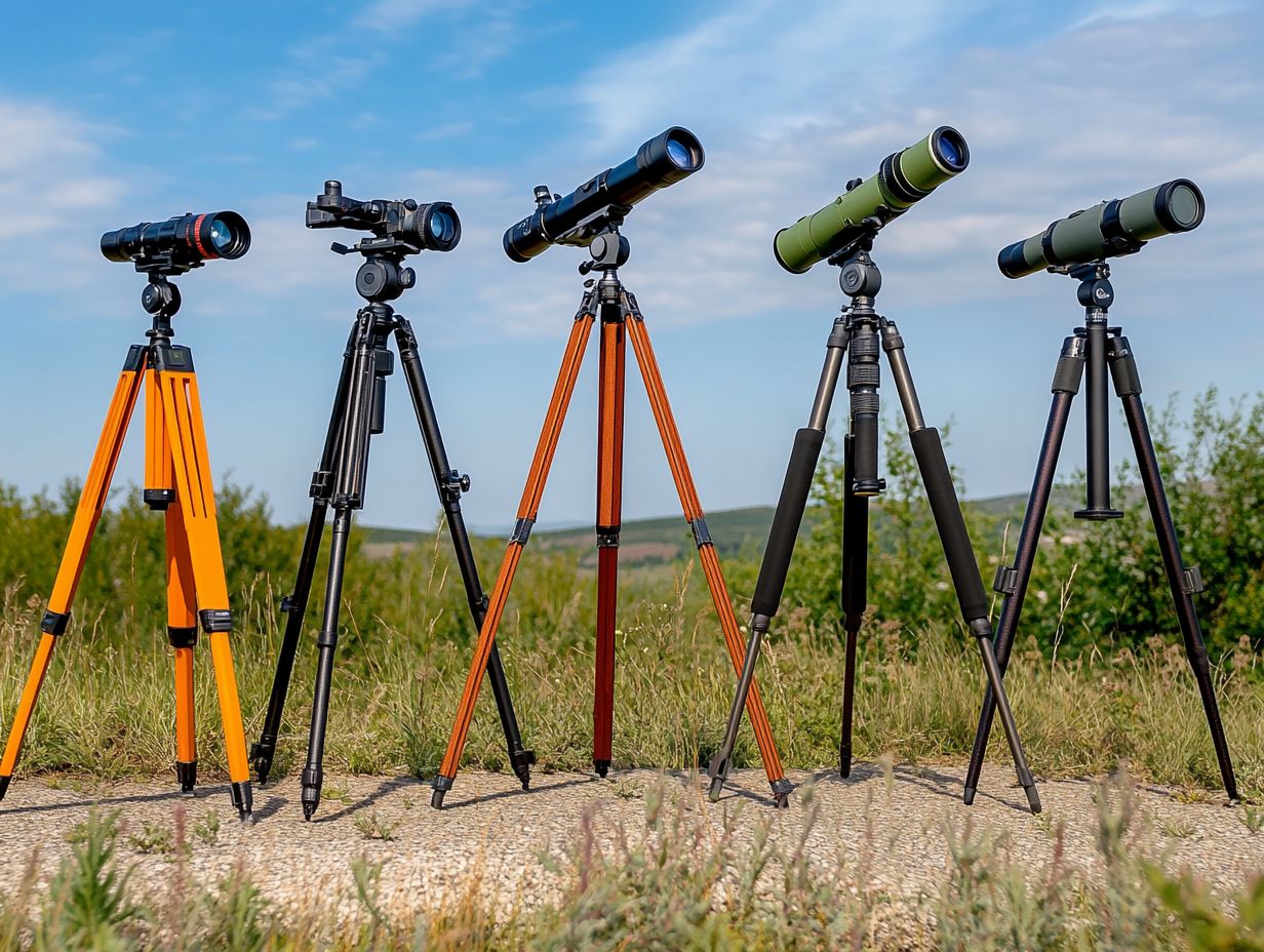 An example of a tripod featuring multiple beneficial options.