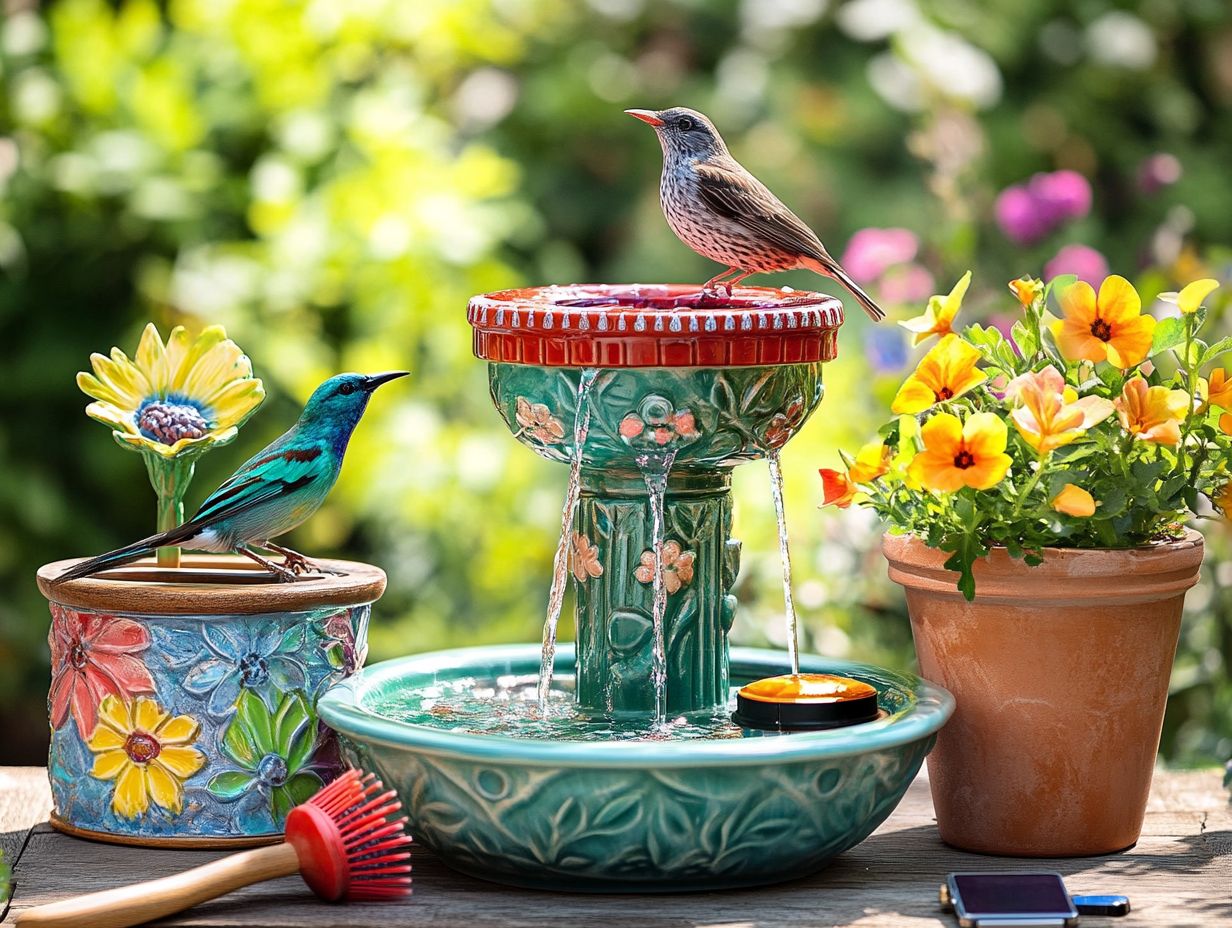 How Can You Maintain Your Bird Bath and Its Accessories?