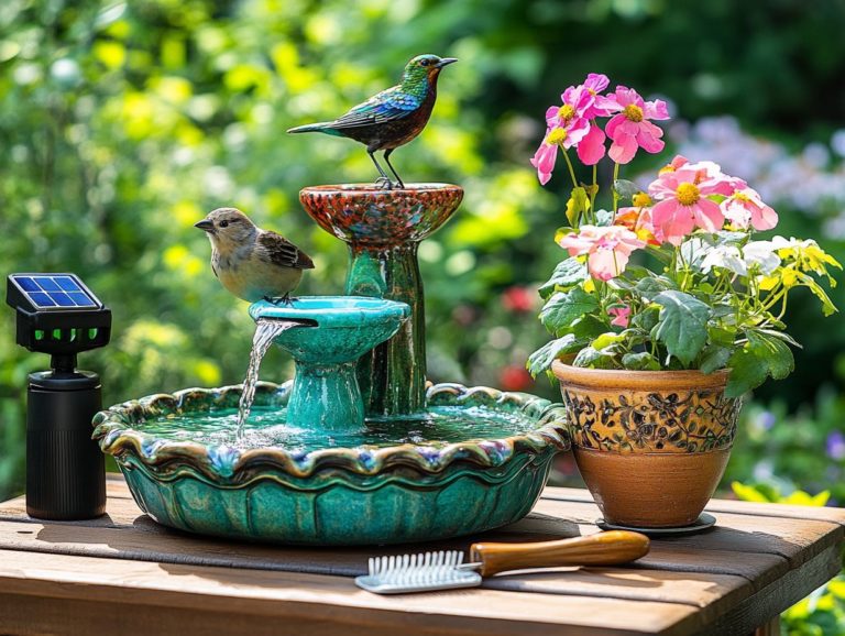 5 Essential Accessories for Bird Baths