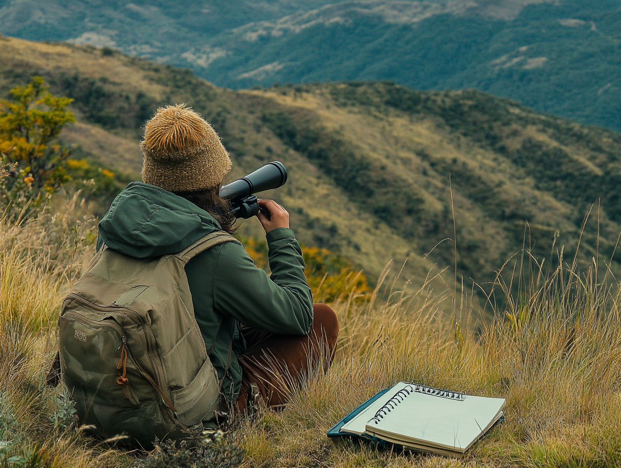 A key features overview of a spotting scope.