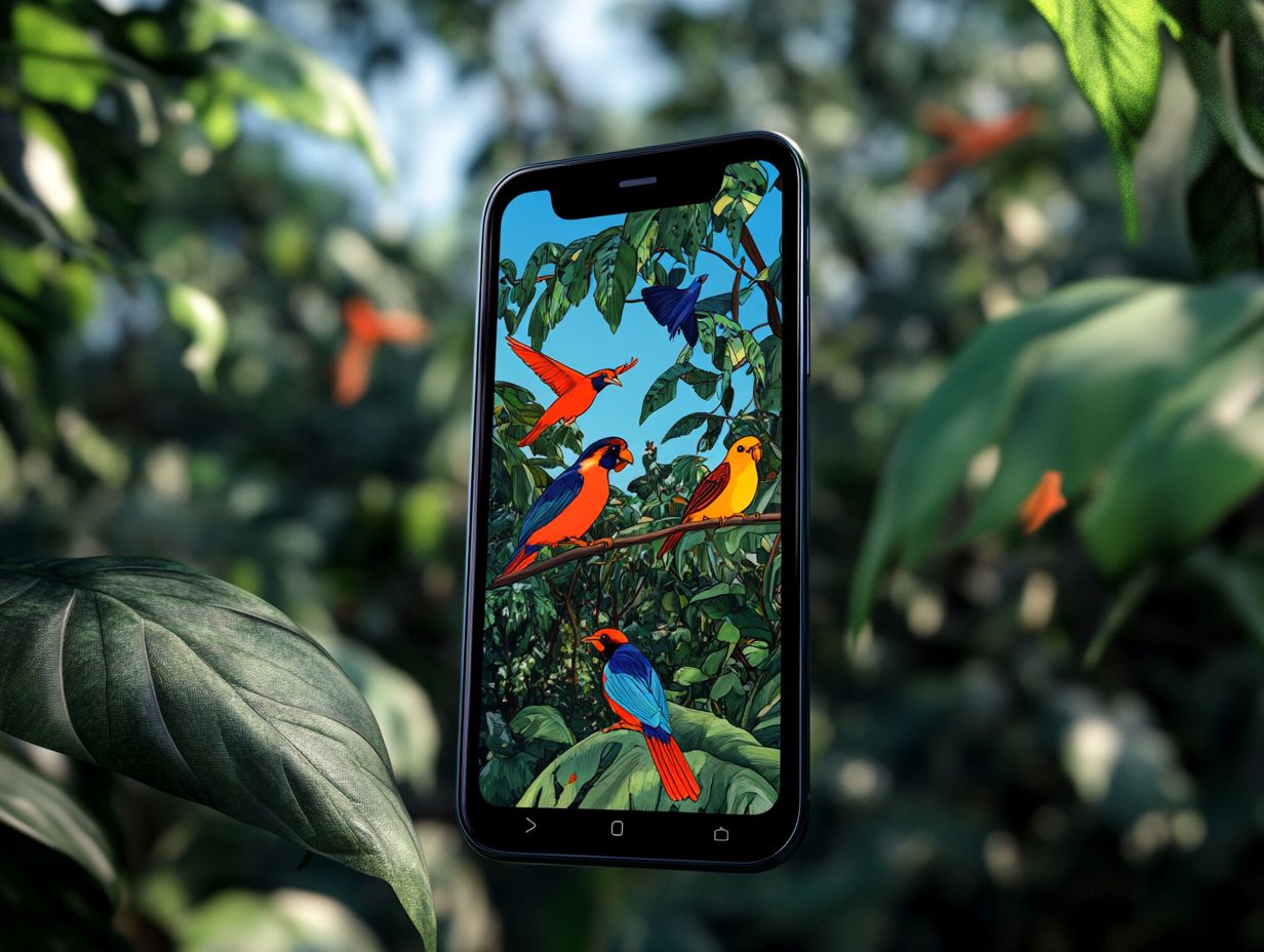 Infographic of Key Takeaways for Birdwatching Apps