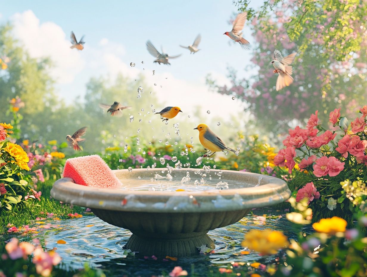 Image showing frequently asked questions about bird baths