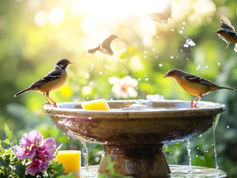 5 Quick Tips for Bird Bath Maintenance