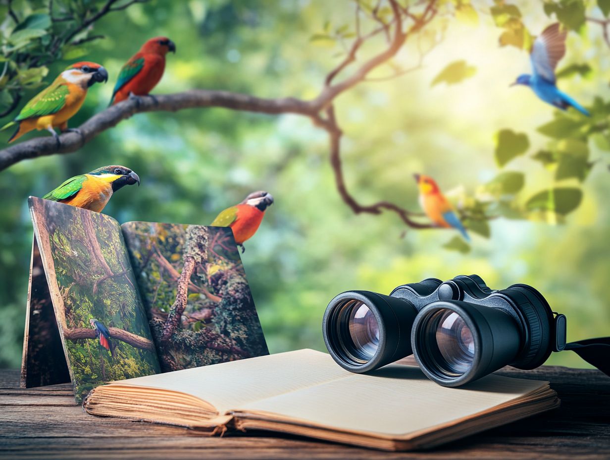 A person cleaning bird watching binoculars