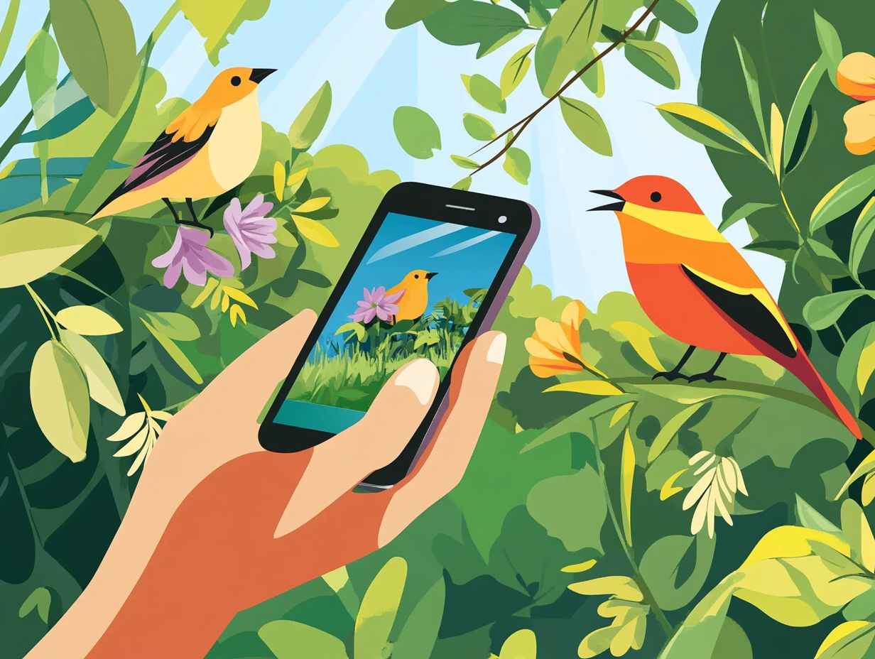 What features should I look for in a birding app?