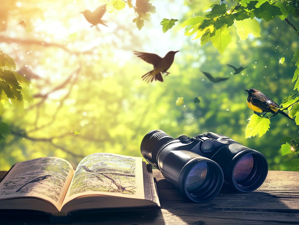 A guide to choosing binoculars for wildlife viewing, showcasing key features.