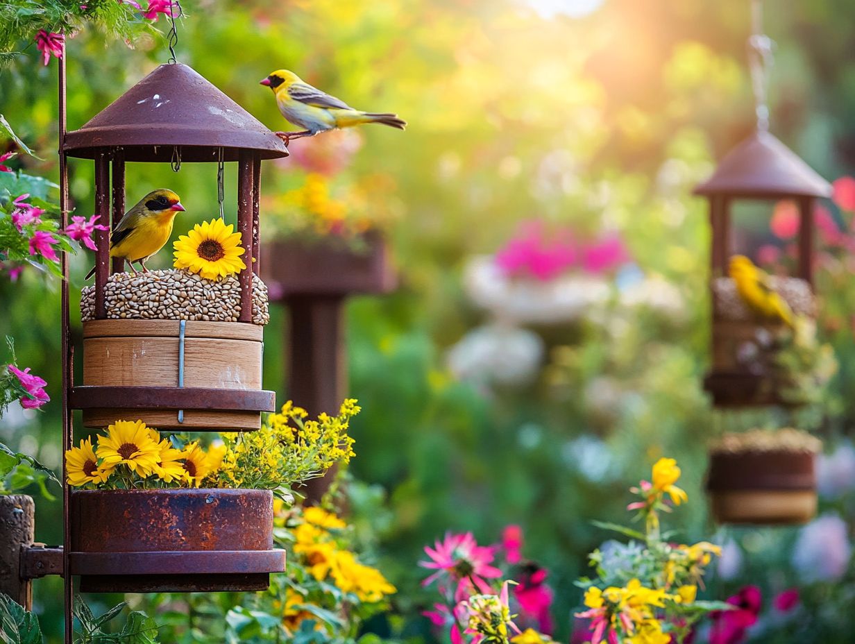 14. Nature's Way Bird Products Bamboo Hanging Platform Feeder