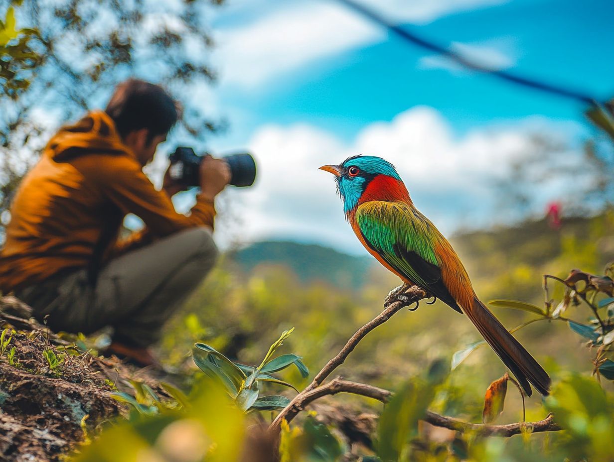 Bird photography composition example