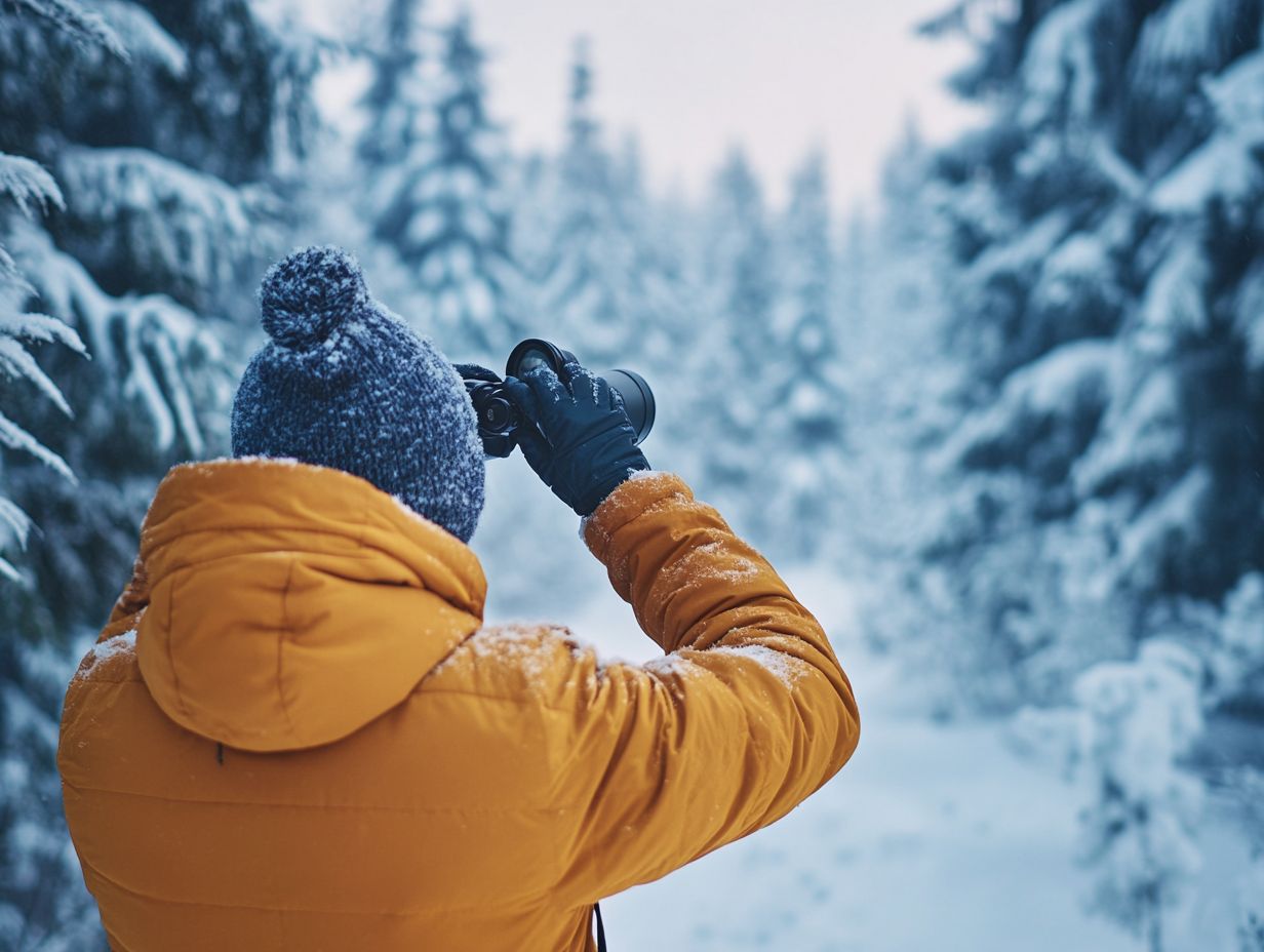 Illustration of various insulated socks for winter outdoor activities