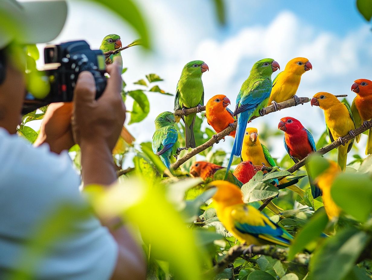 A collage of bird photography contest winners