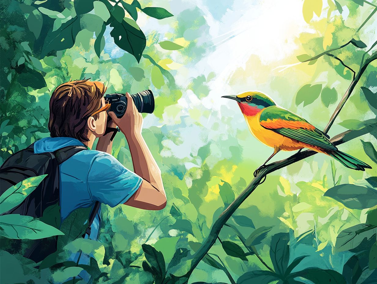 Photograph of best camera settings for bird photography