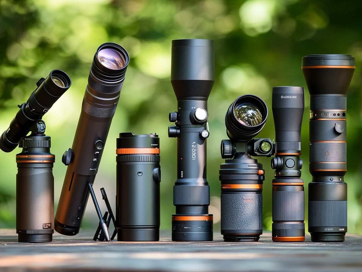 Illustration of top spotting scope brands