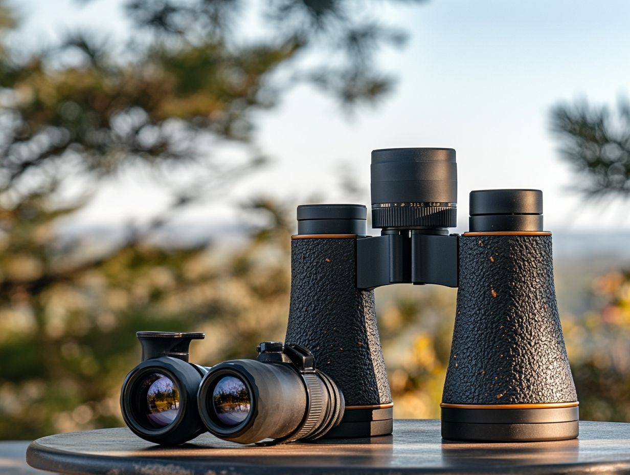 Comparison of binoculars and spotting scopes