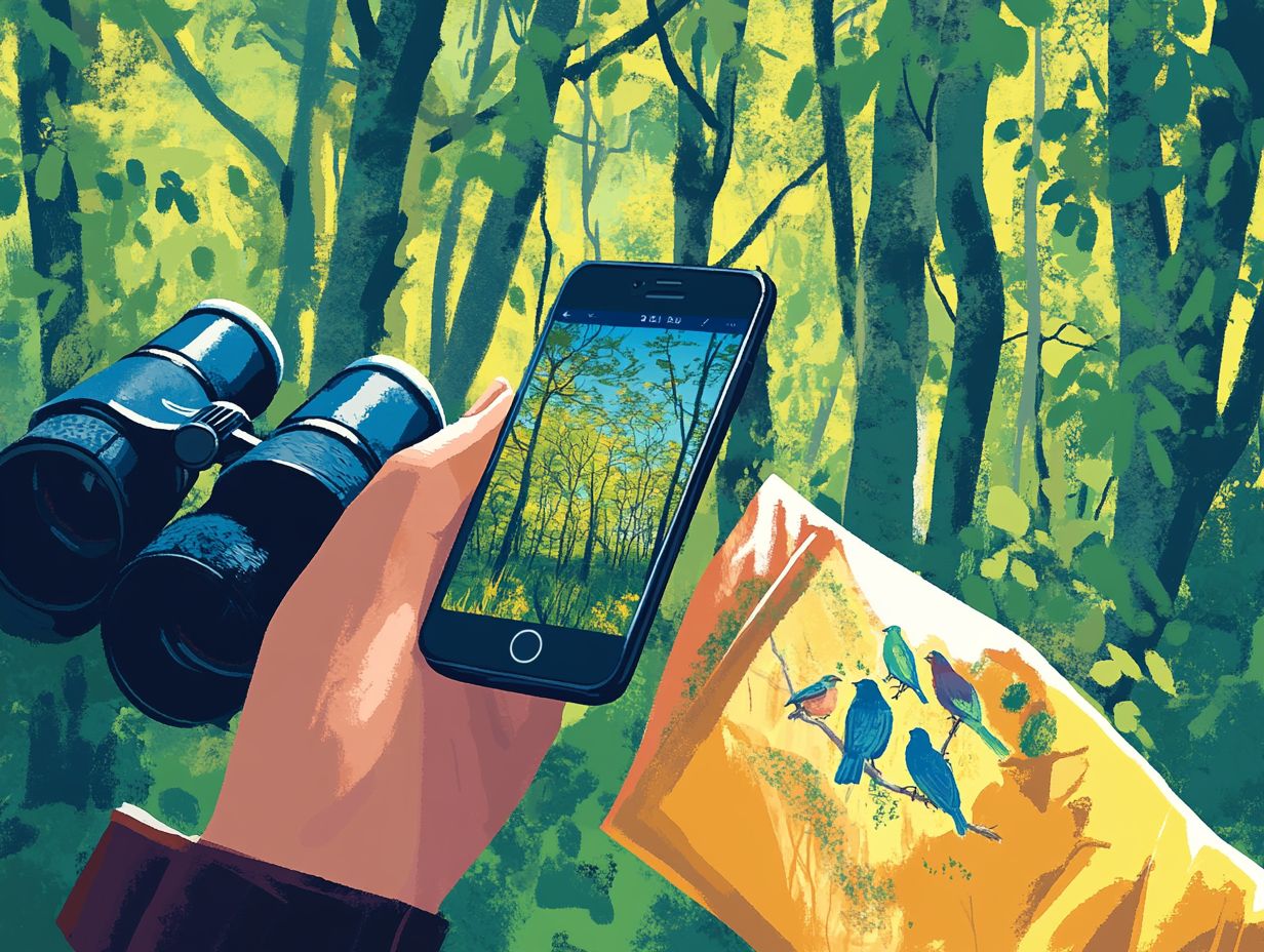 A selection of birdwatching apps for enthusiasts