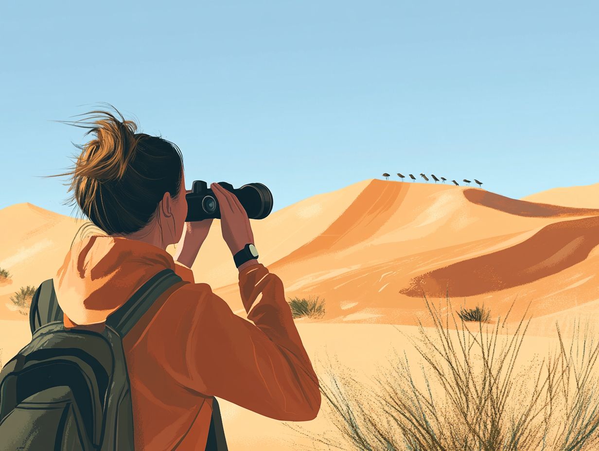 Are waterproof and fog-proof binoculars necessary for bird watching in deserts?