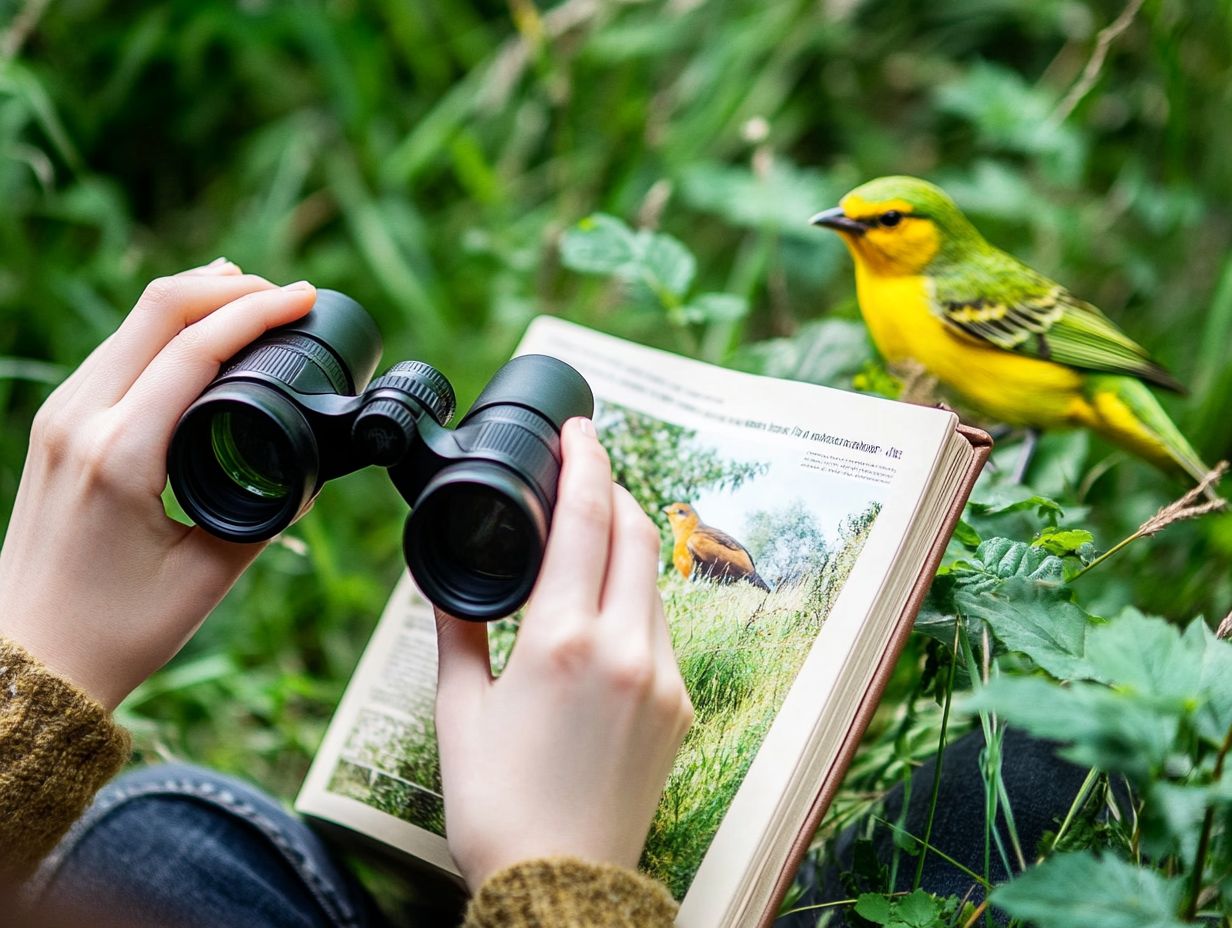 A variety of high-quality binoculars suited for observing water birds in wetlands.