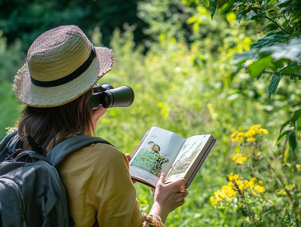 A scenic view of lightweight bird-watching gear highlighting quality and price considerations