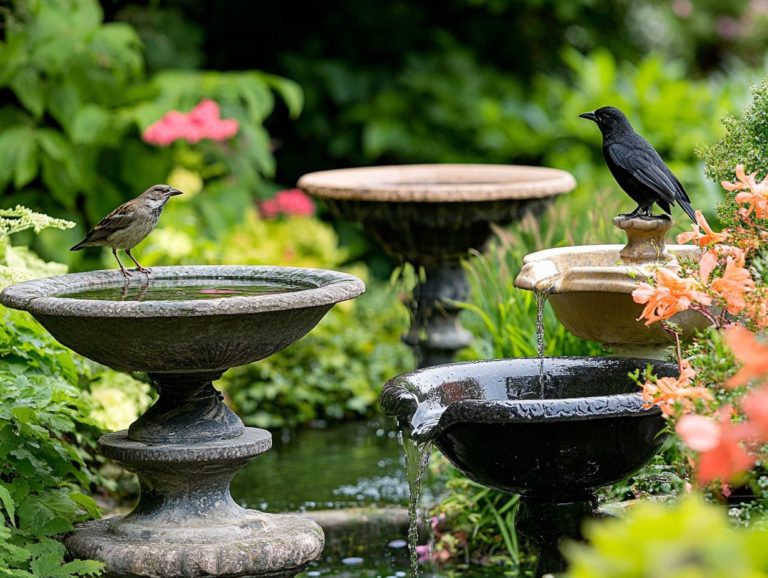 Choosing the Right Bird Bath Material