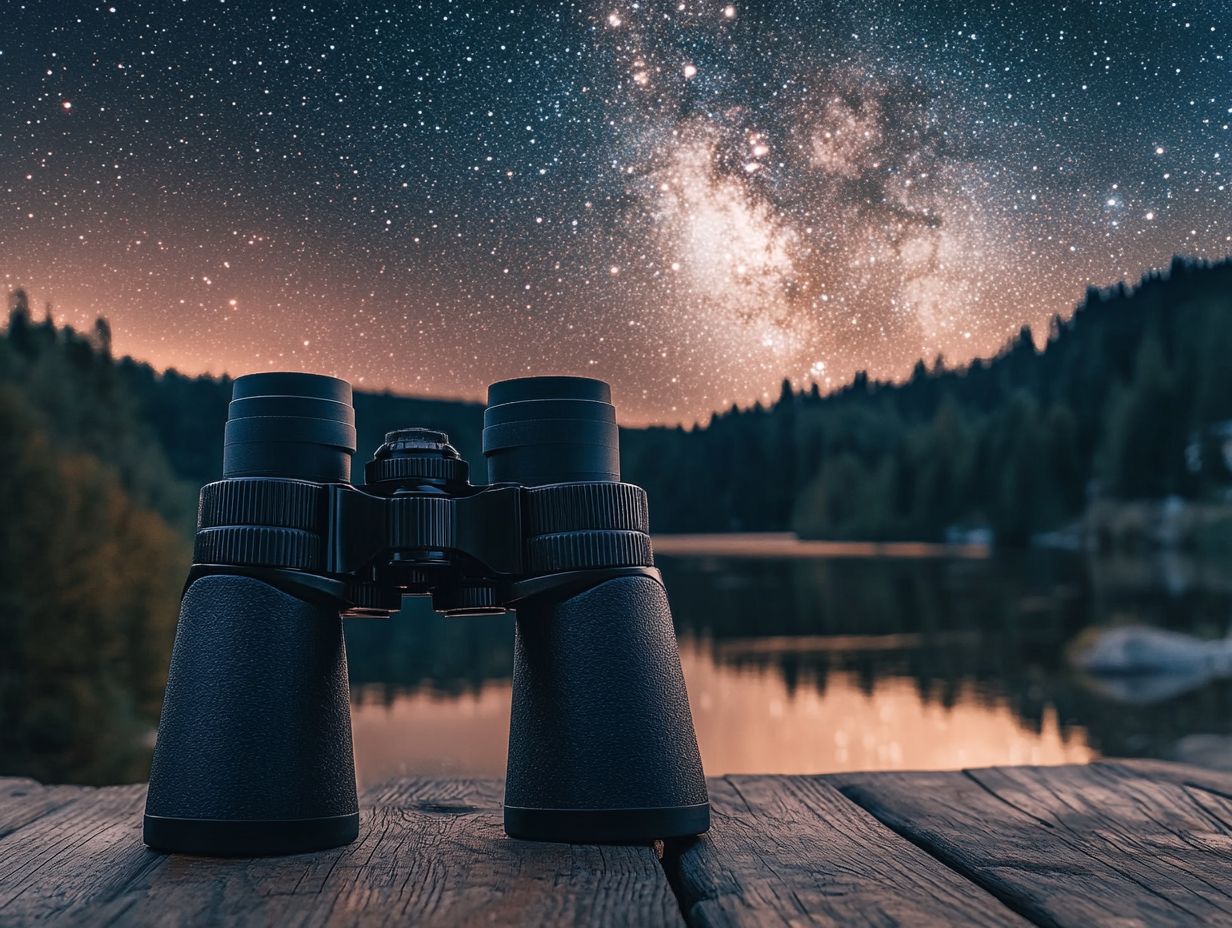 Comparing binoculars for bird watching and astronomy