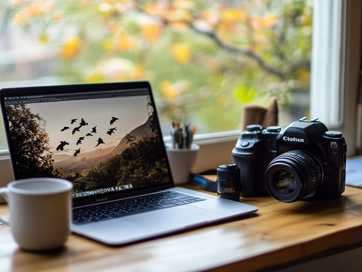 Photograph showcasing bird composition techniques