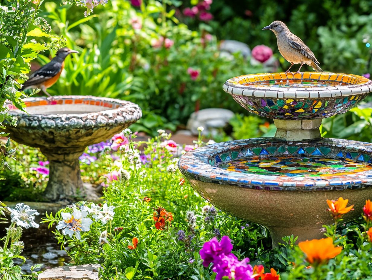 Creative Bird Bath Designs