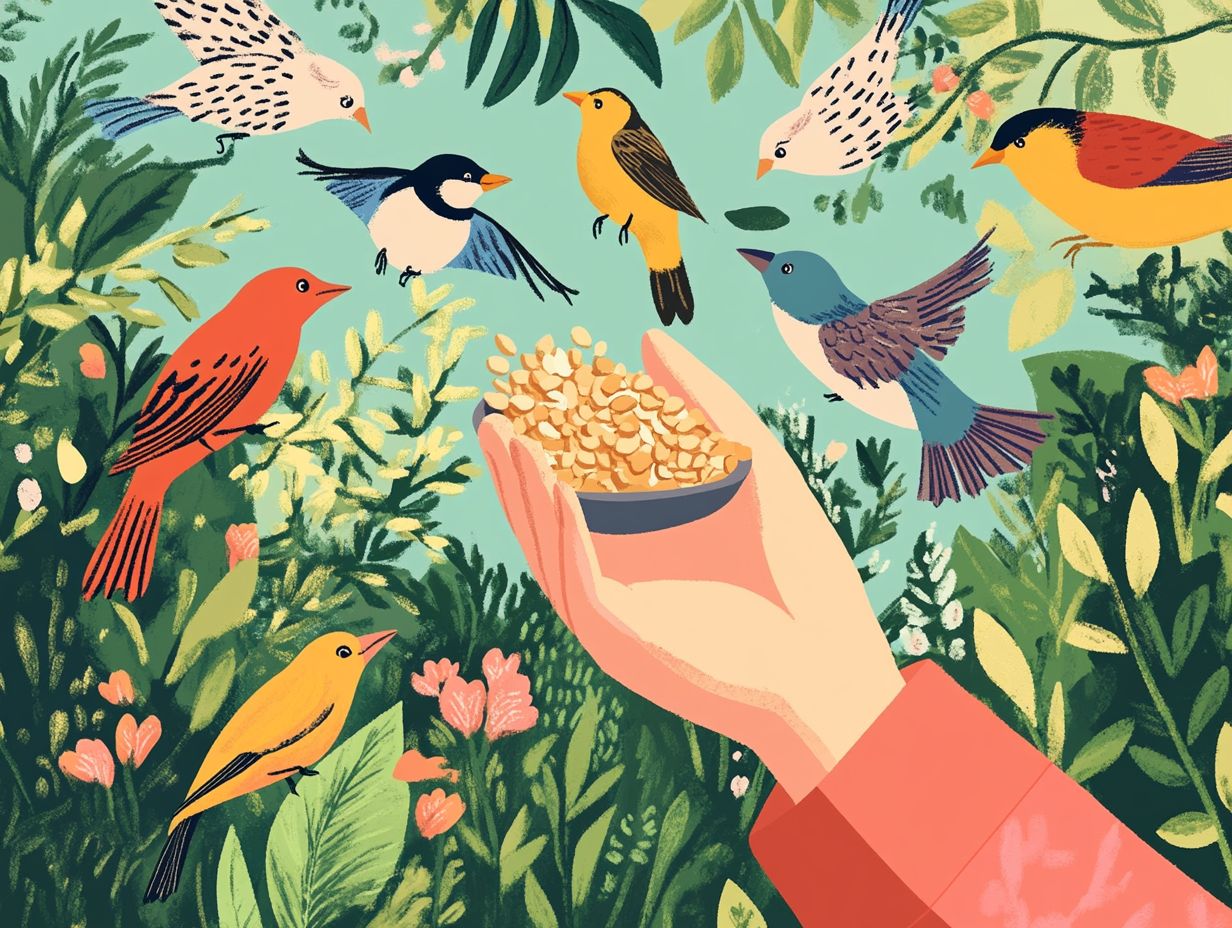 What are the benefits of feeding birds?