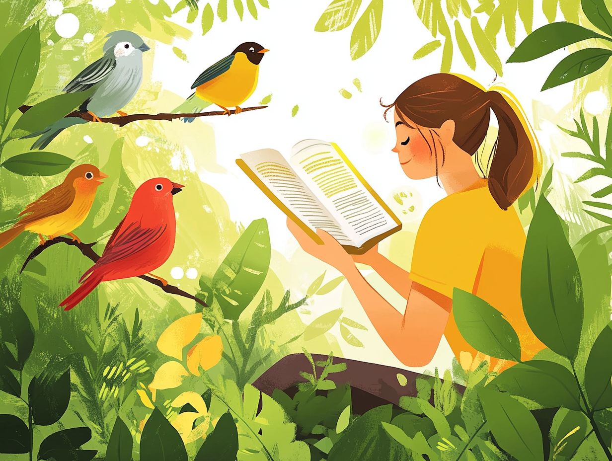 Image depicting various field guides for bird watching