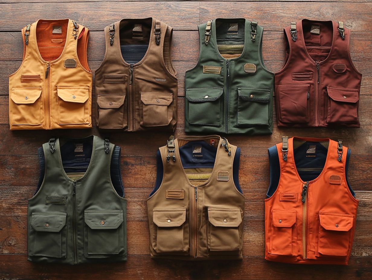 Image of functional and stylish bird watching vests with various features.