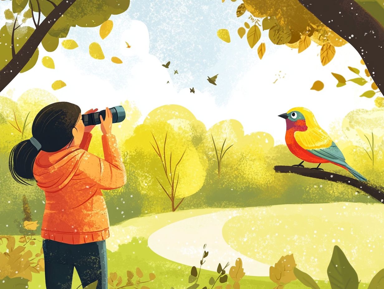 Image showcasing key takeaways for enhancing bird watching with binoculars.