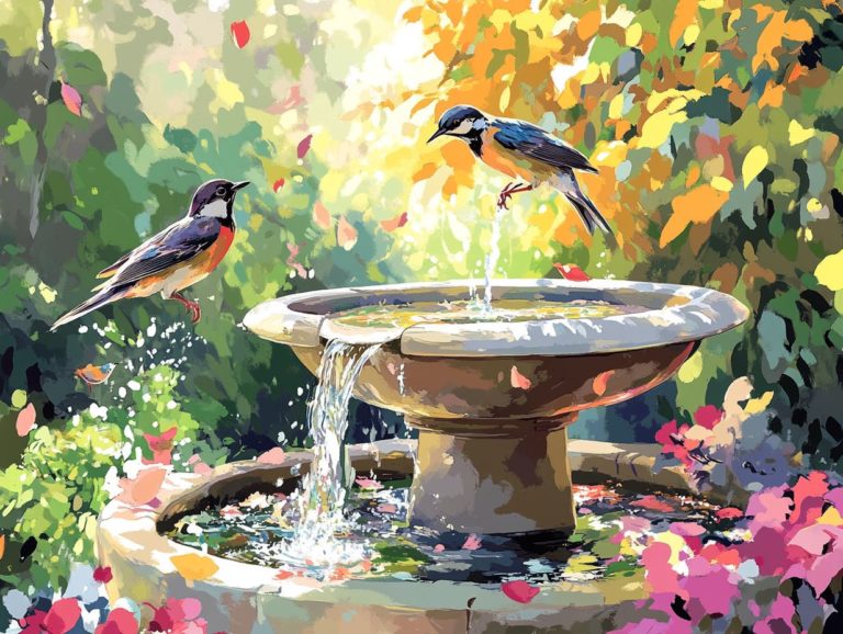 How Bird Baths Help in Bird Conservation