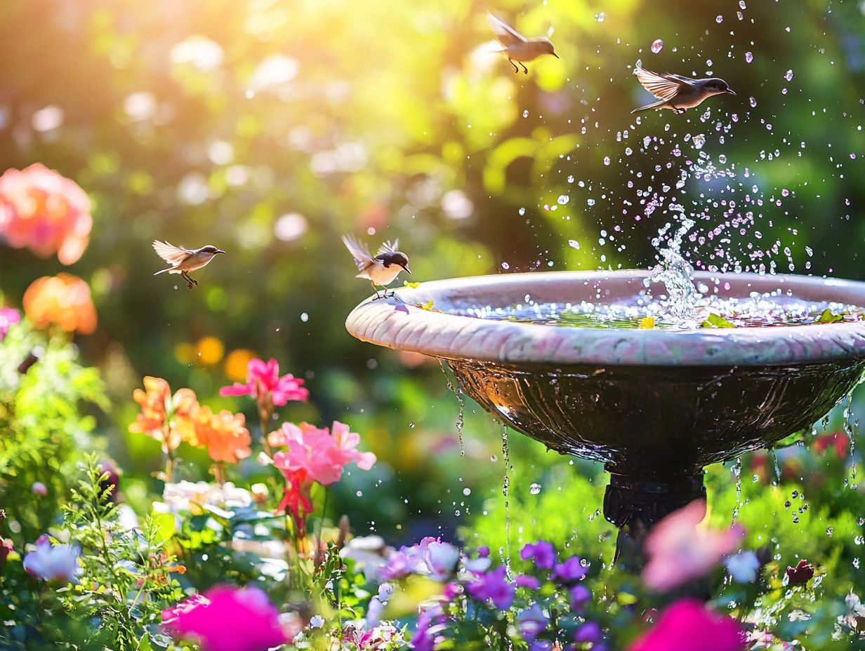 How Bird Baths Support Bird Populations