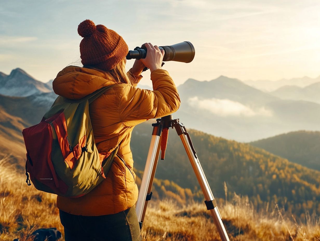 Image showing weather effects on spotting scopes