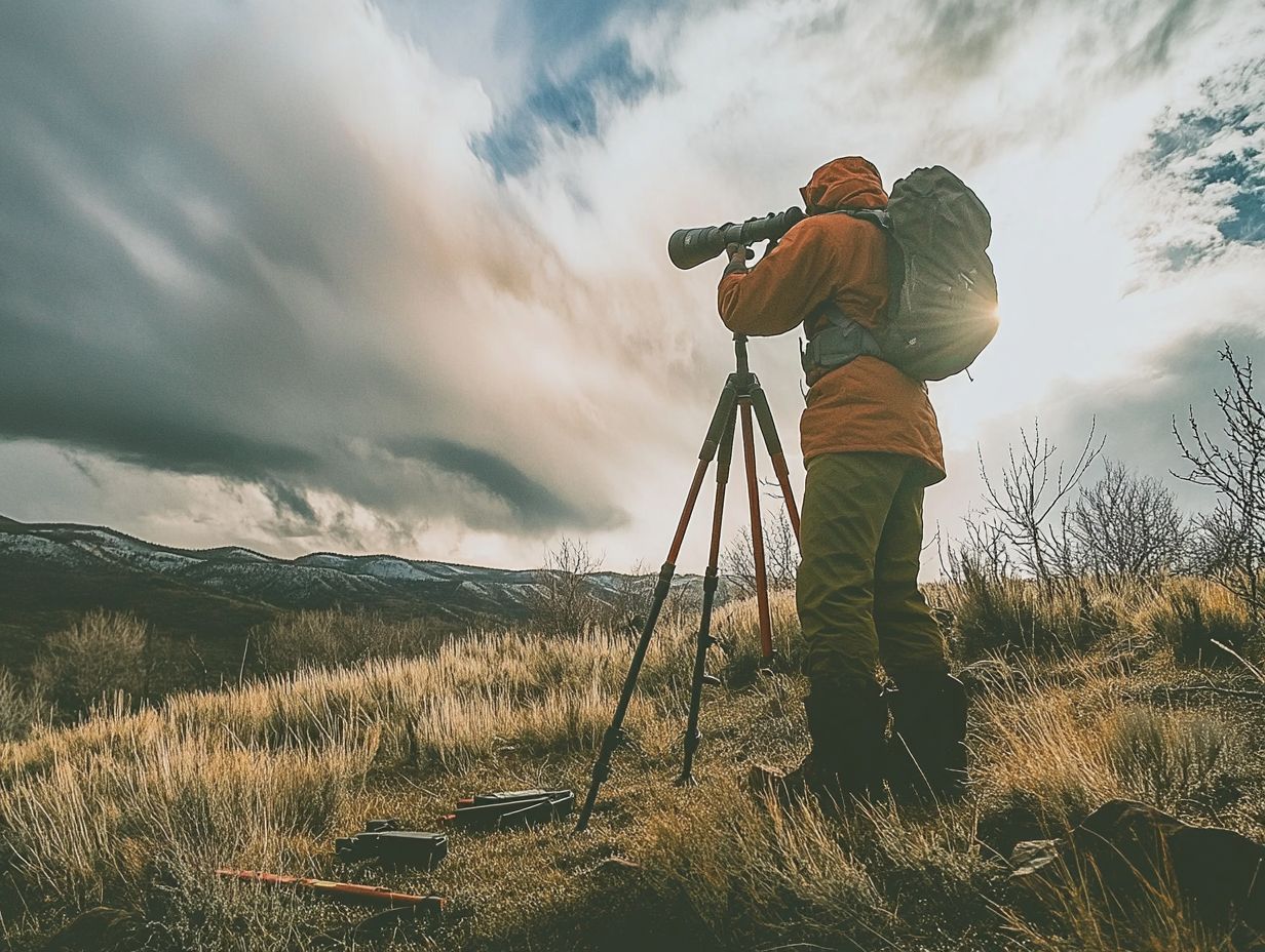 Helpful tips for using spotting scopes in tough weather