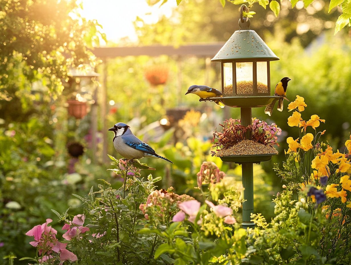 What type of food should I put in my feeders to attract rare birds?