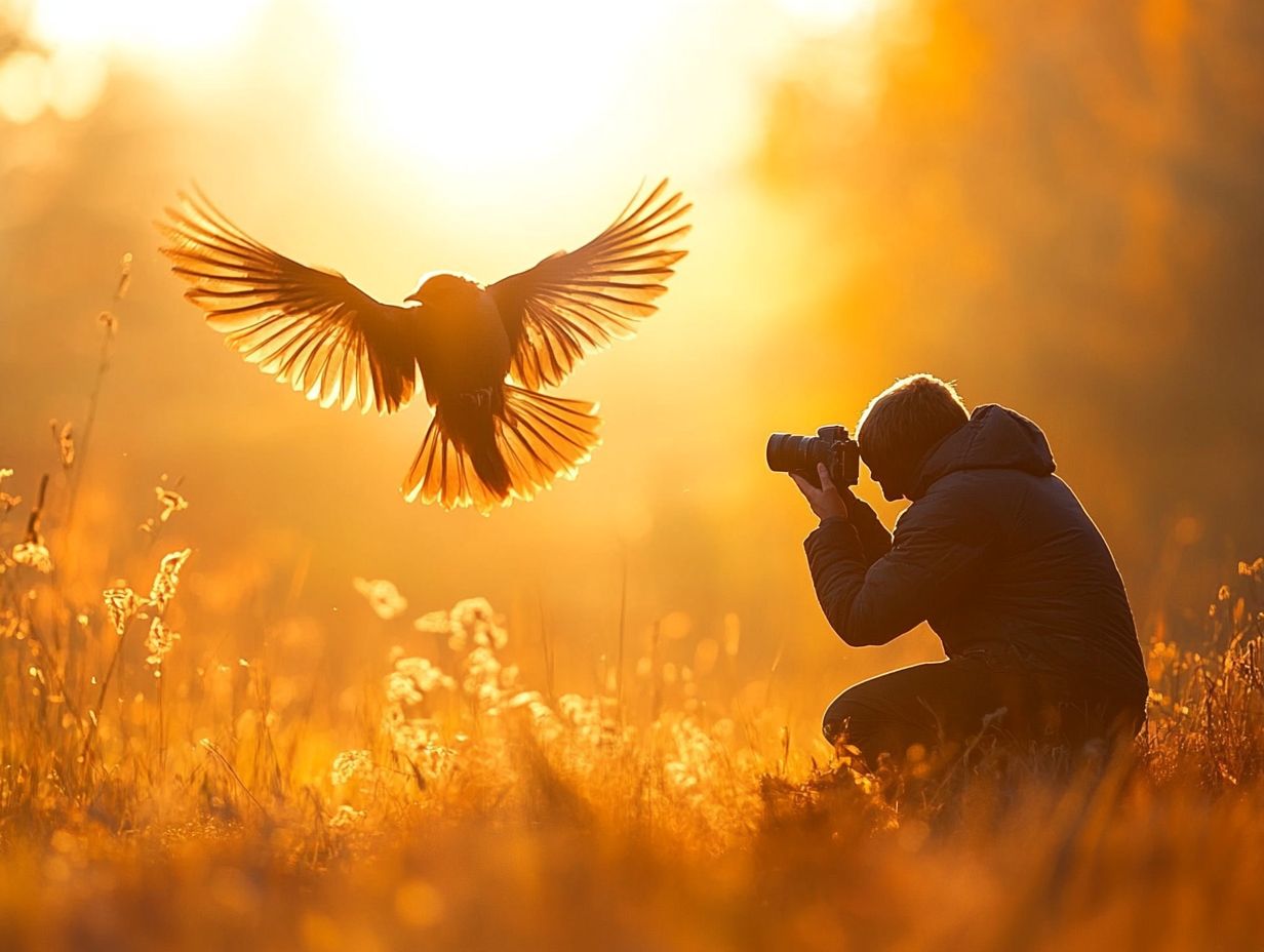 Tips for capturing action shots of birds