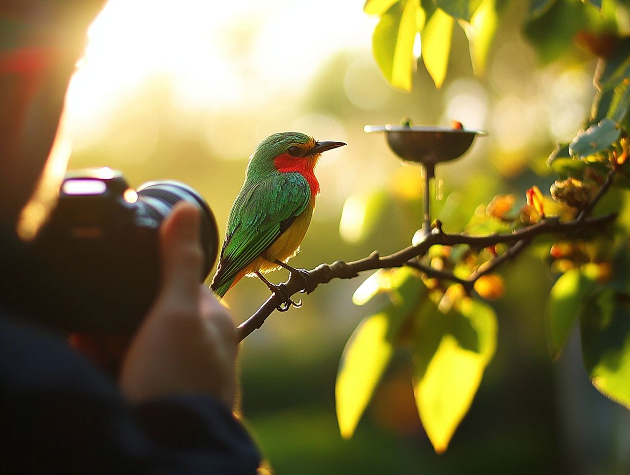 Strategies for Photographing Flight, Feeding, and Nesting