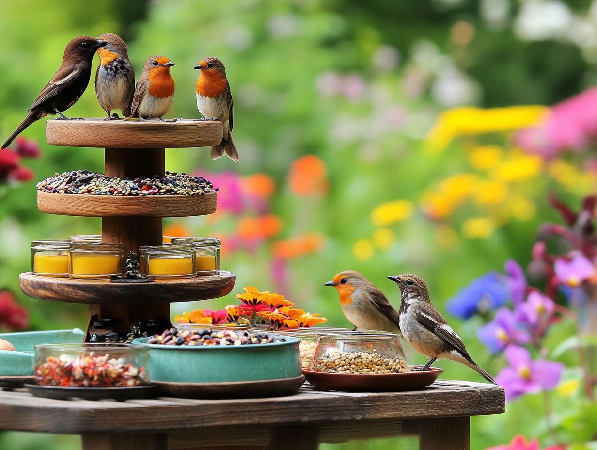 Visual summary of key takeaways for choosing a bird feeder