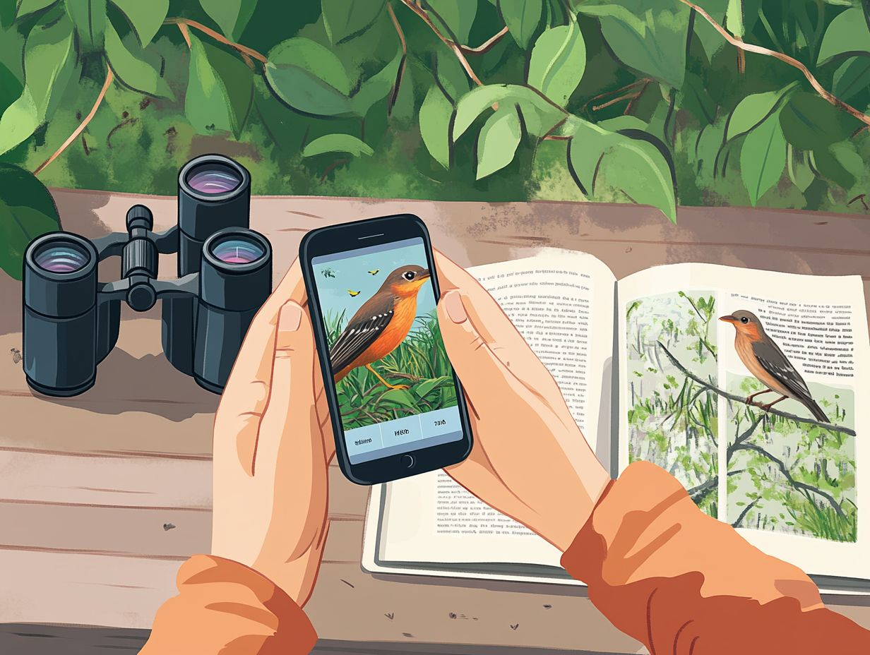 Illustration of various methods for gathering and organizing birding data