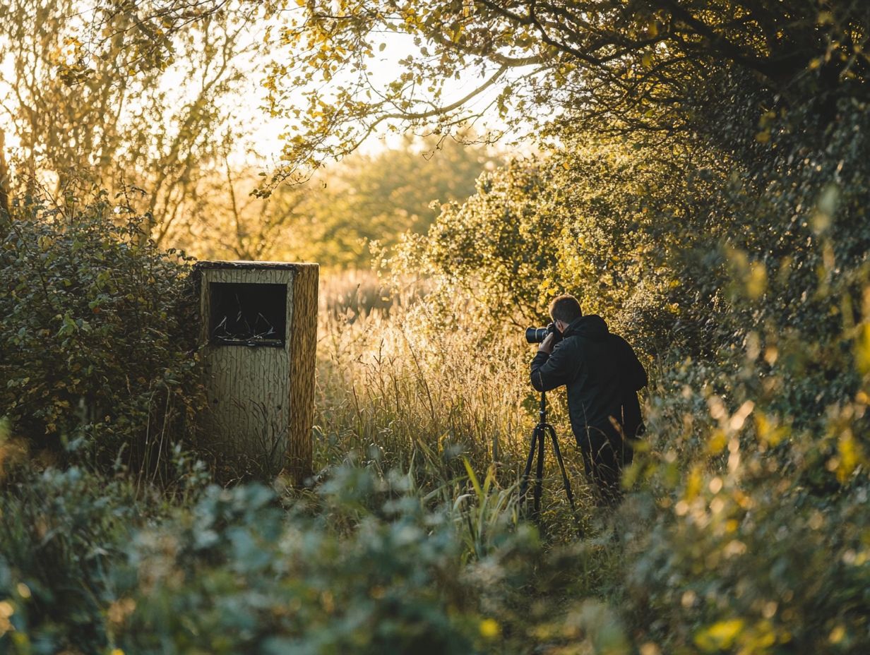 Illustration of bird photography tips