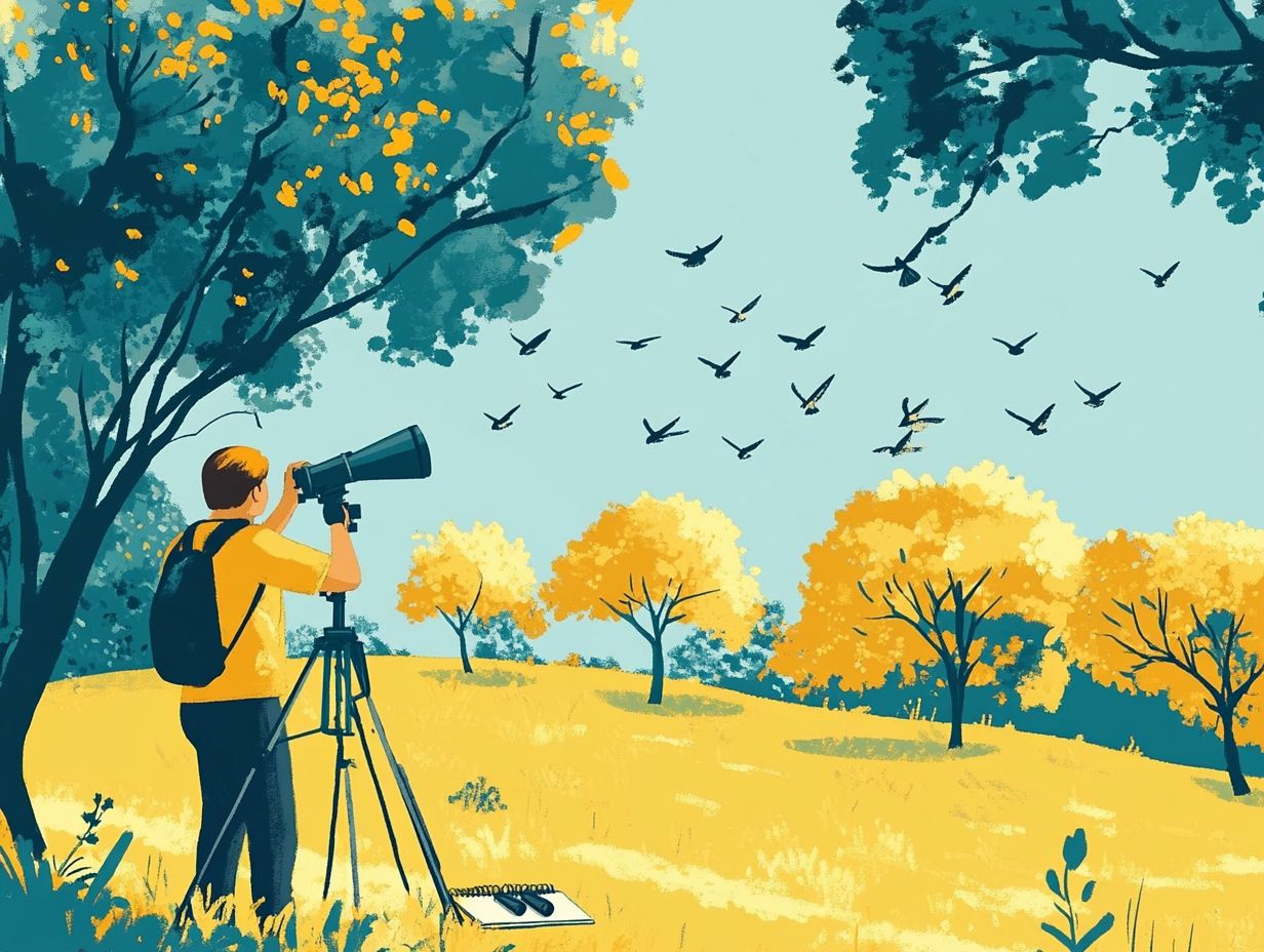 Various types of bird watching scopes for enthusiasts