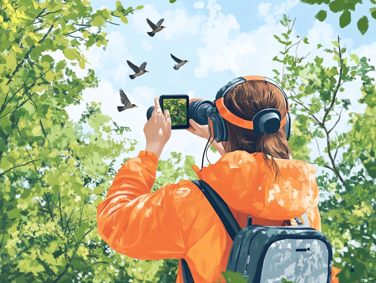 1) What are some ways to use technology to enhance my birding experience?