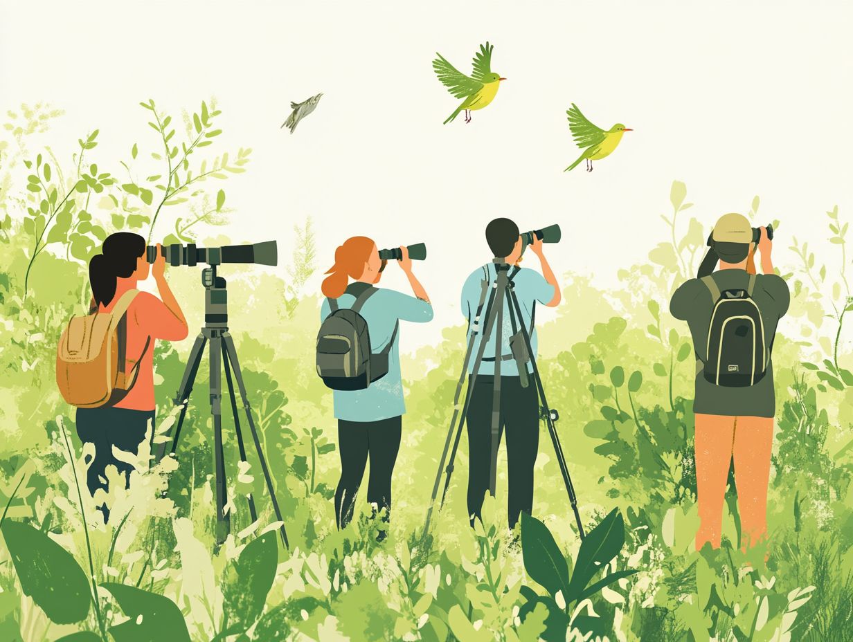 Visual guide for frequently asked questions about using spotting scopes and binoculars