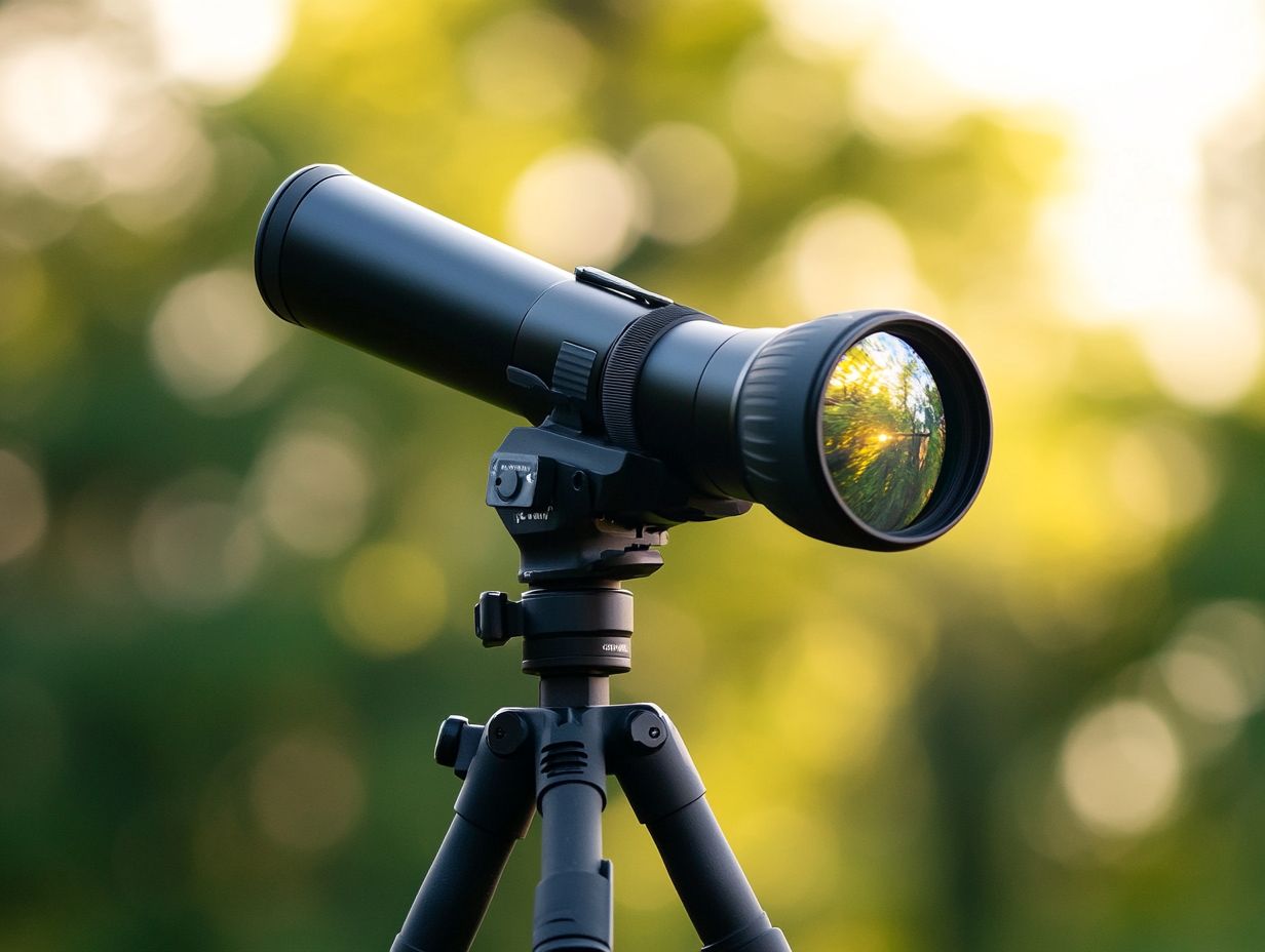 Visual guide to frequently asked questions about spotting scopes