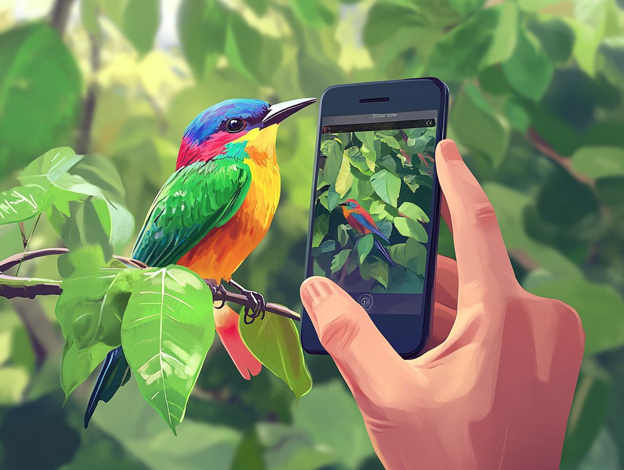 What are the benefits of birding with mobile apps?