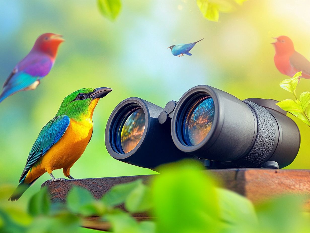 Image showing frequently asked questions about birding binoculars