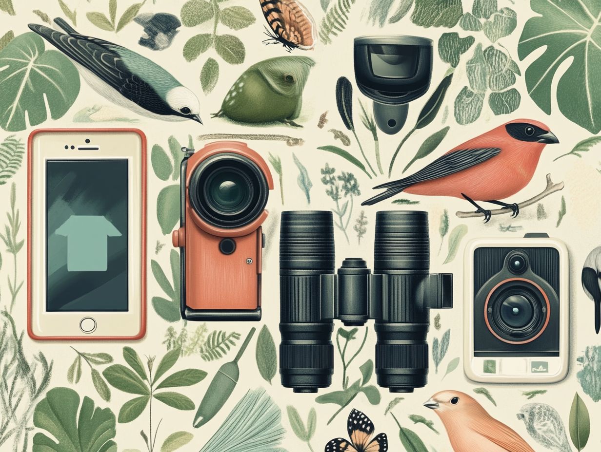 Image depicting frequently asked questions about birding technology.