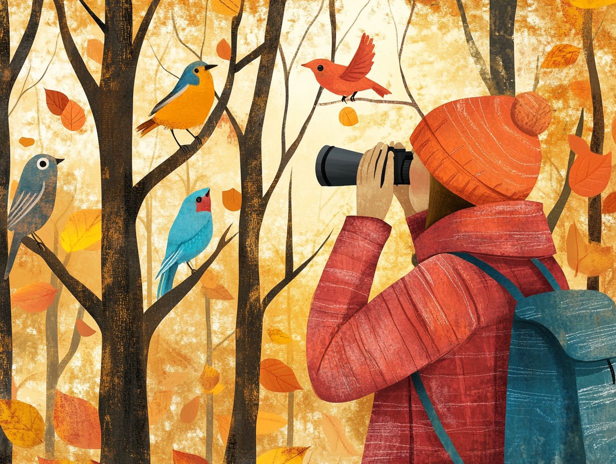 Why is layering important in bird watching?