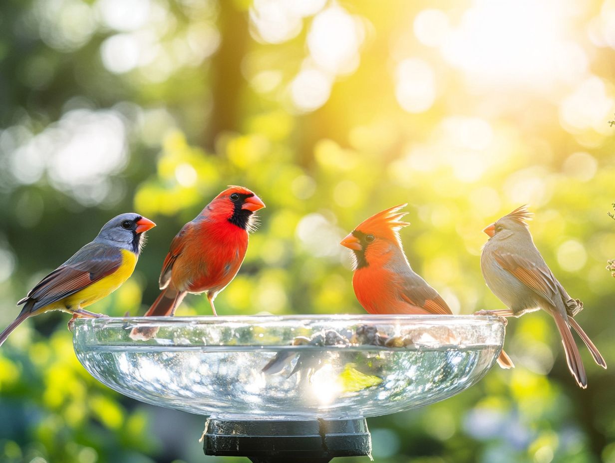 Types of Water Sources for Bird Feeding Stations