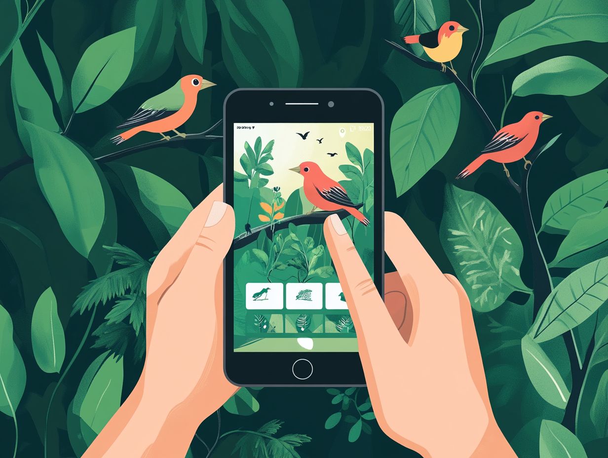 What is the role of apps in bird habitat protection?