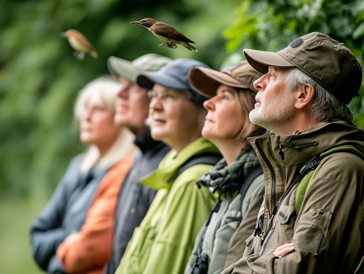 Image of bird watching clothing